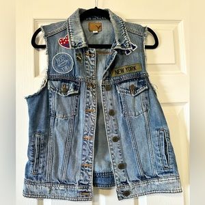 American Eagle Denim Vest